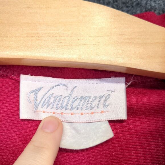 Vandemere Women's Fleece Nightgown Pullover Actual 37x52 Pink - Picture 9 of 12